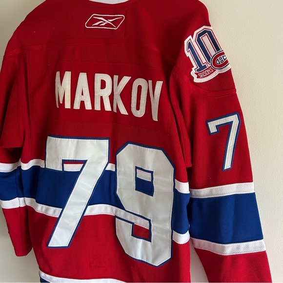 Vintage Andrei Markov 79 Candiens de Montreal Jersey Match des Étoiles STRAP - Picture 4 of 16